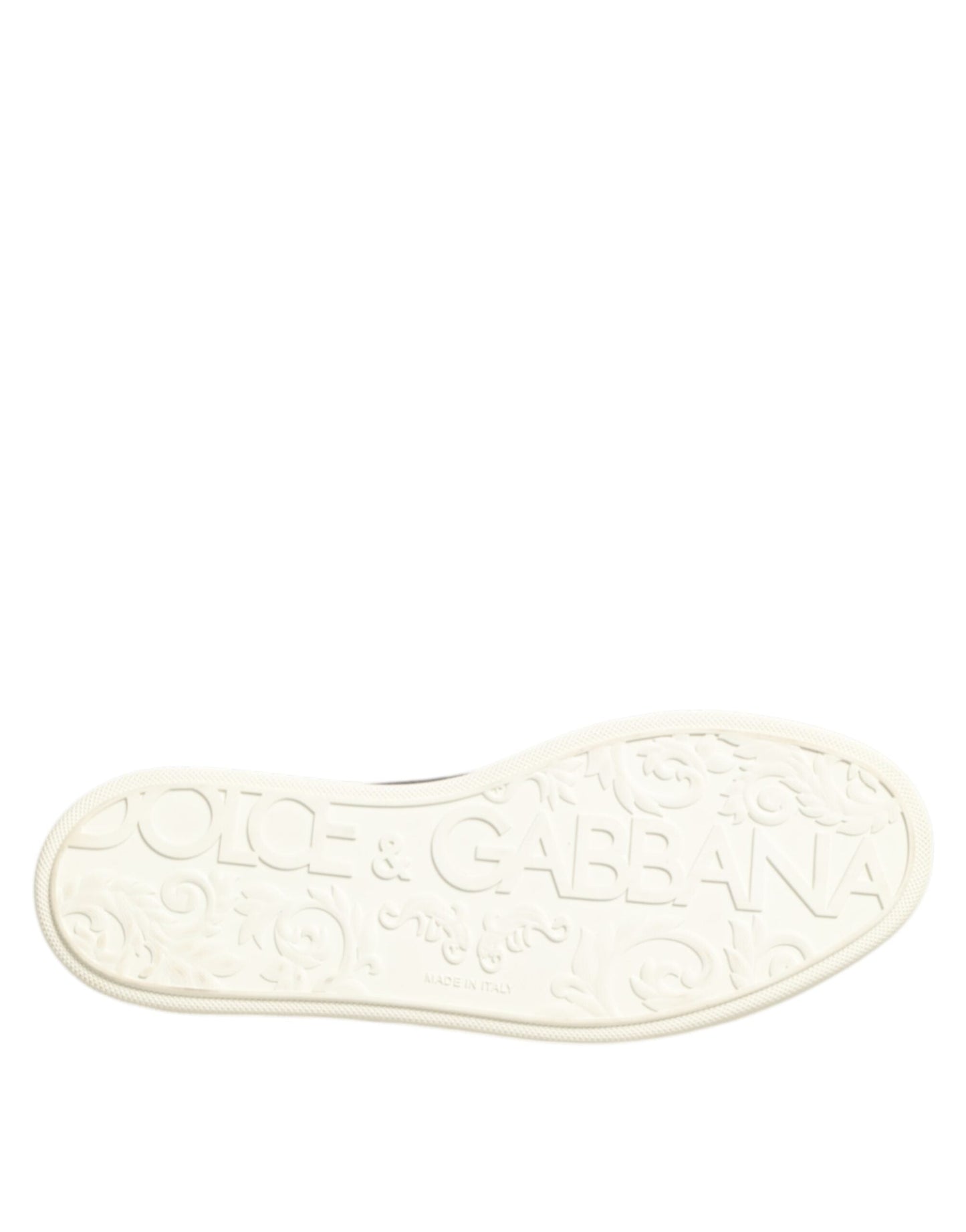 Dolce & Gabbana Black Leather Lace Up Low Top Sneakers Shoes