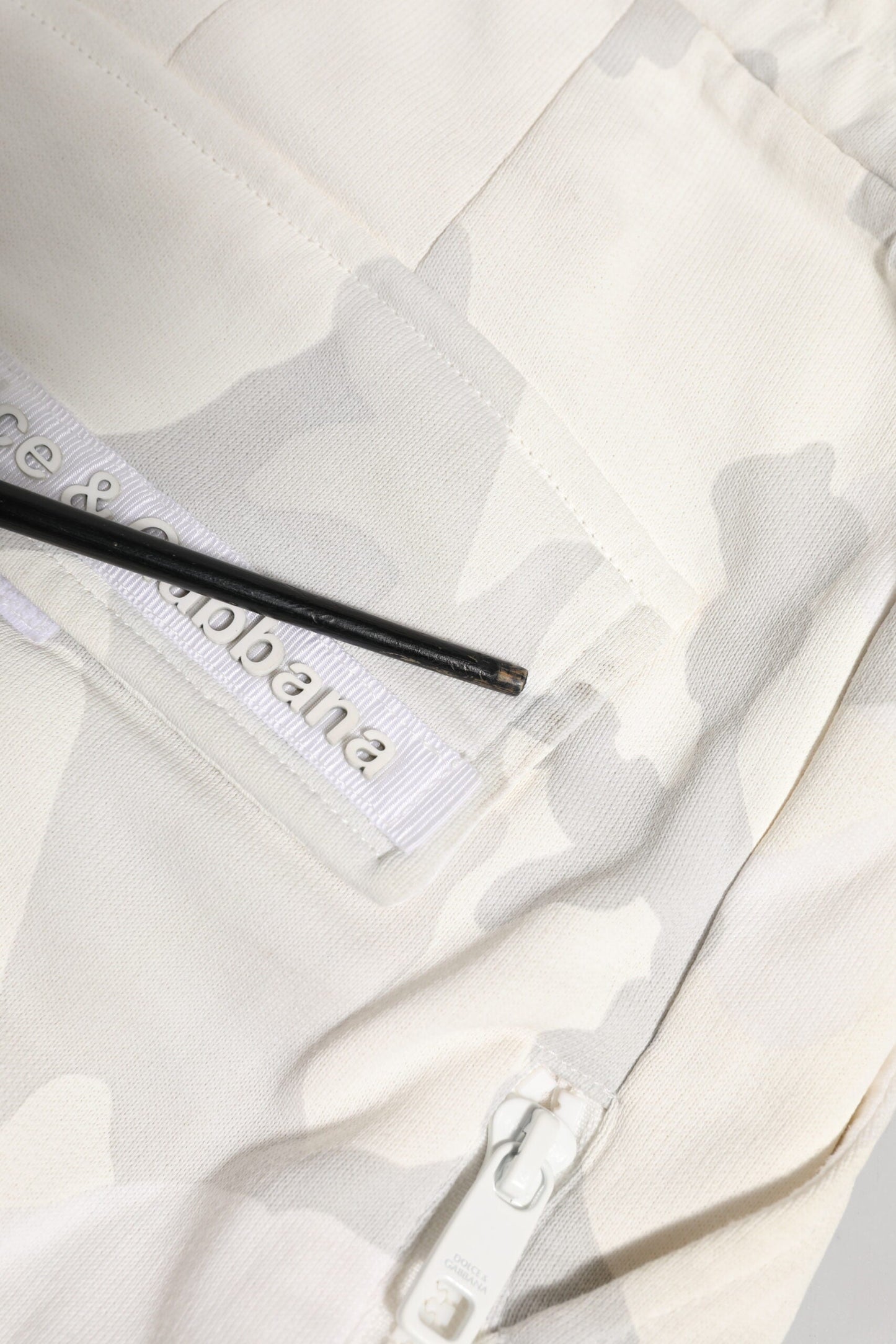 Dolce & Gabbana White Camouflage Cargo Jogger Sweatpants Pants