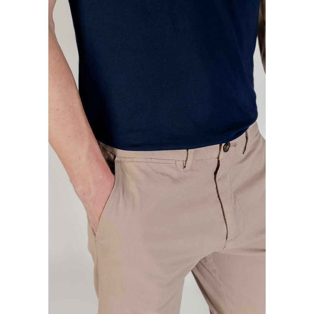 Borghese Beige Cotton Skinny Pant