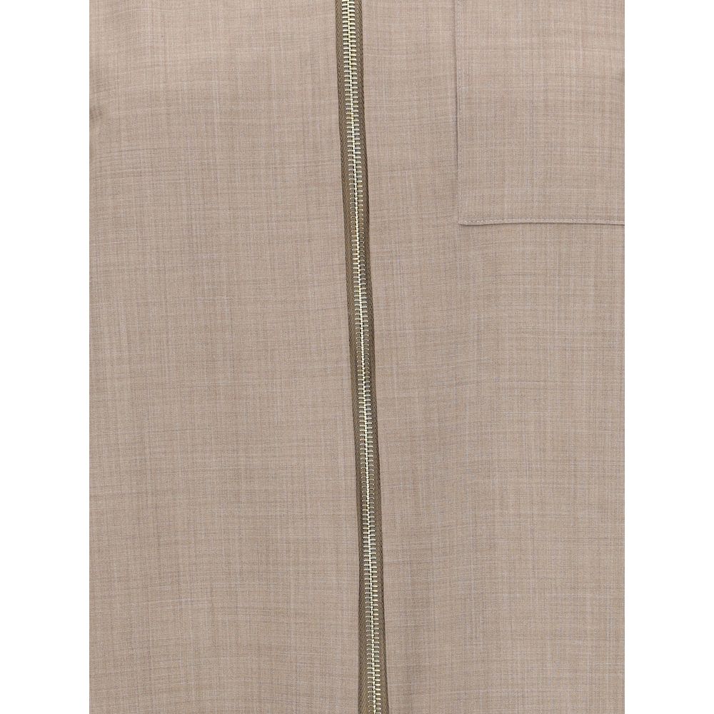 Fabiana Filippi Reversible Platinum Mohair Jacket