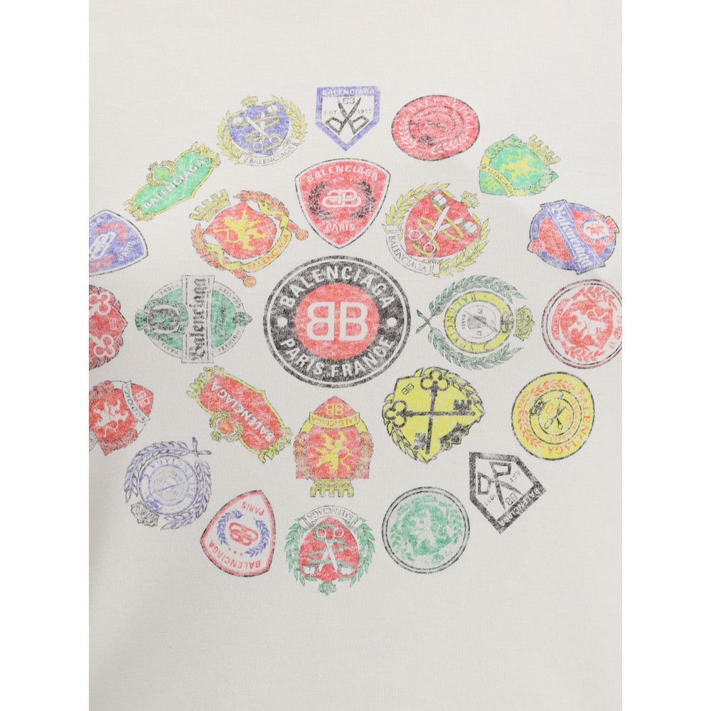 Balenciaga Graphic Logo Crew Neck T-Shirt