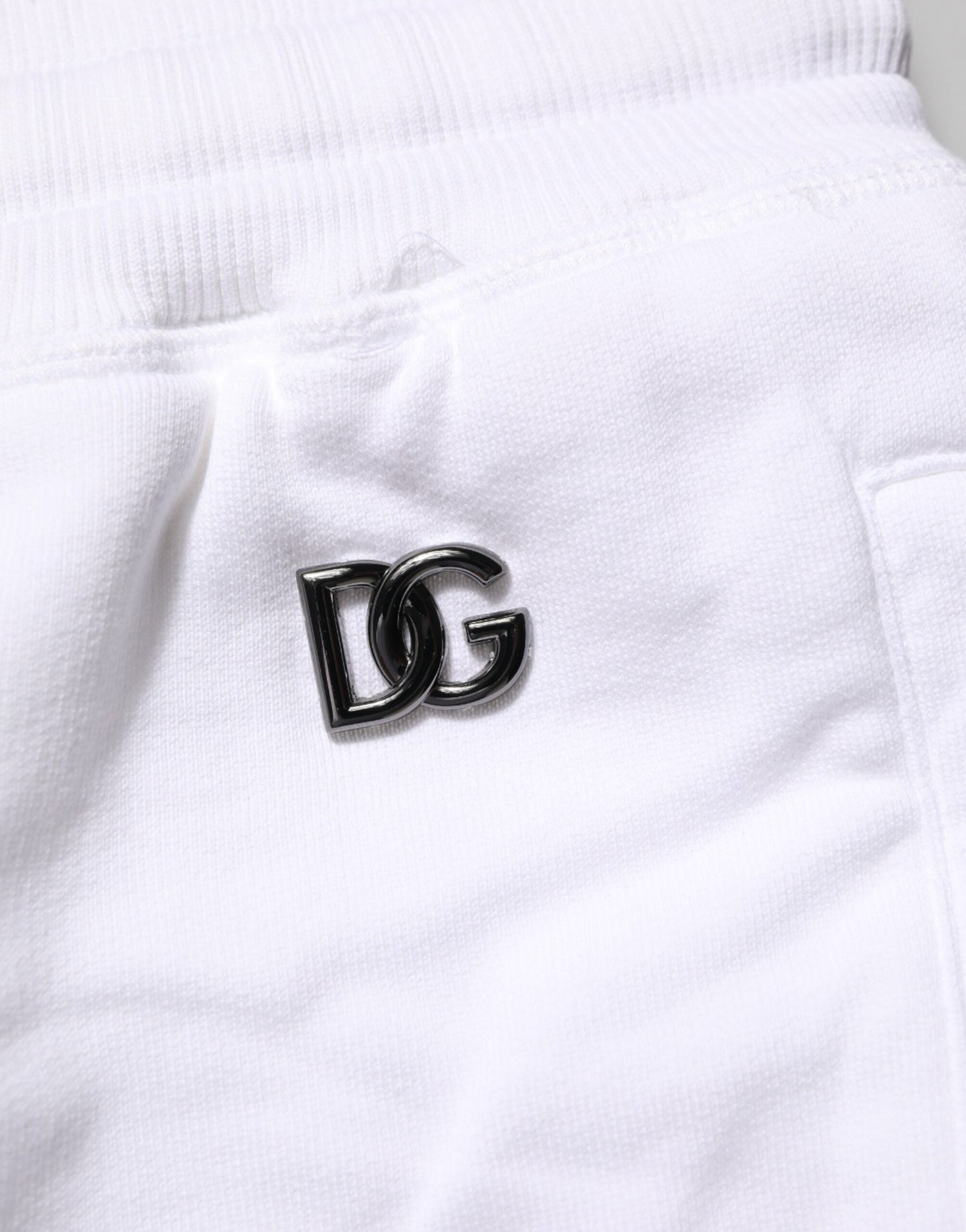 Dolce & Gabbana White Distressed Cotton Men Bermuda Shorts