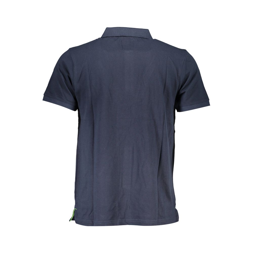 Gianmarco Venturi Blue Cotton Polo Shirt