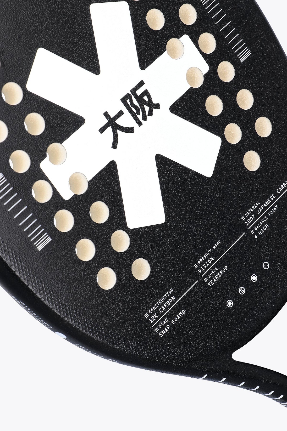 Raquette de beach tennis Osaka Vision – blanc – vue 3