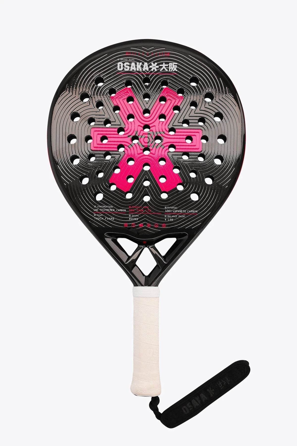 Raquette de padel Osaka Pro Tour LTD Control – Pompeian Red