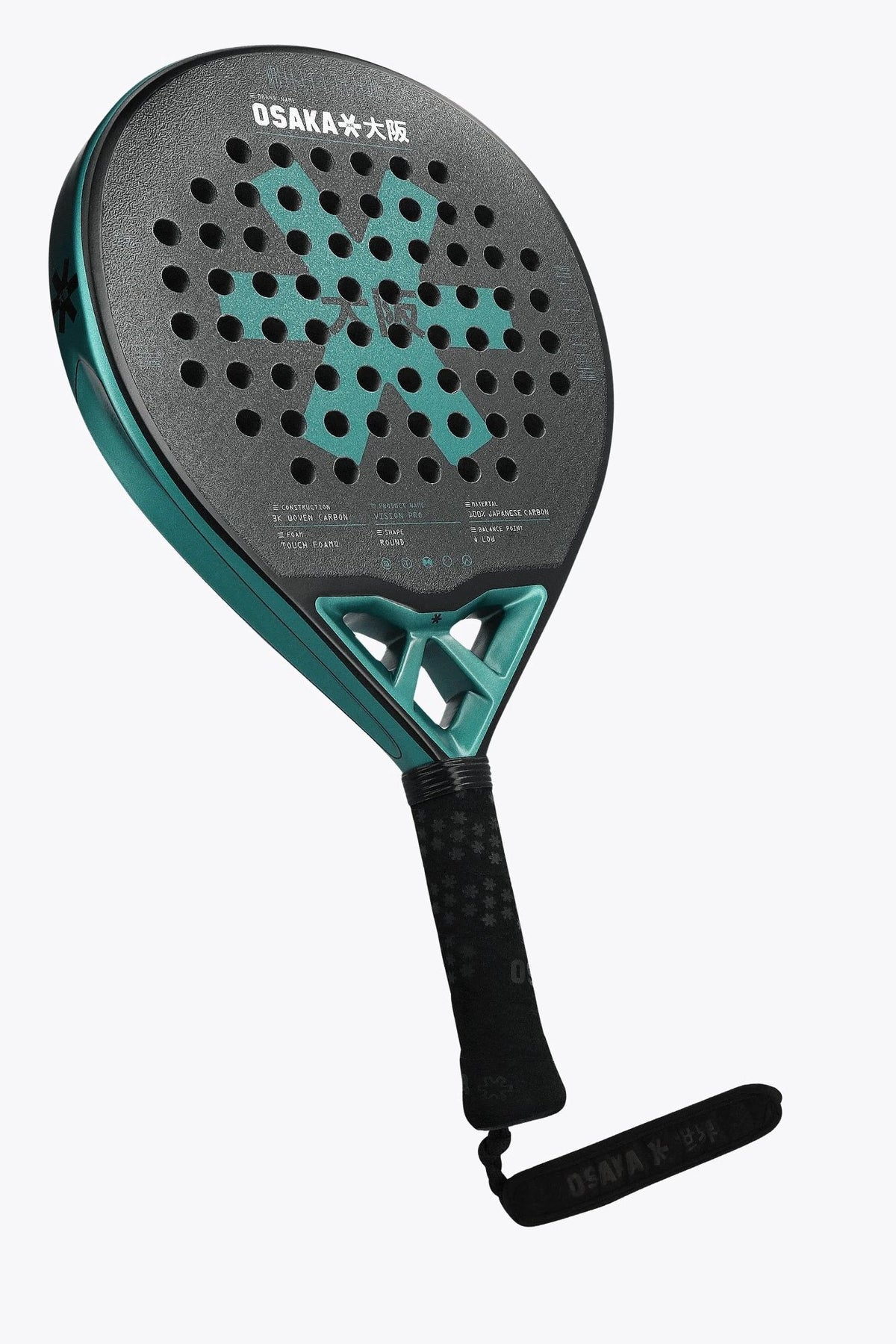 Raquette de padel Osaka Vision Pro Control – Transformative Teal – vue 2