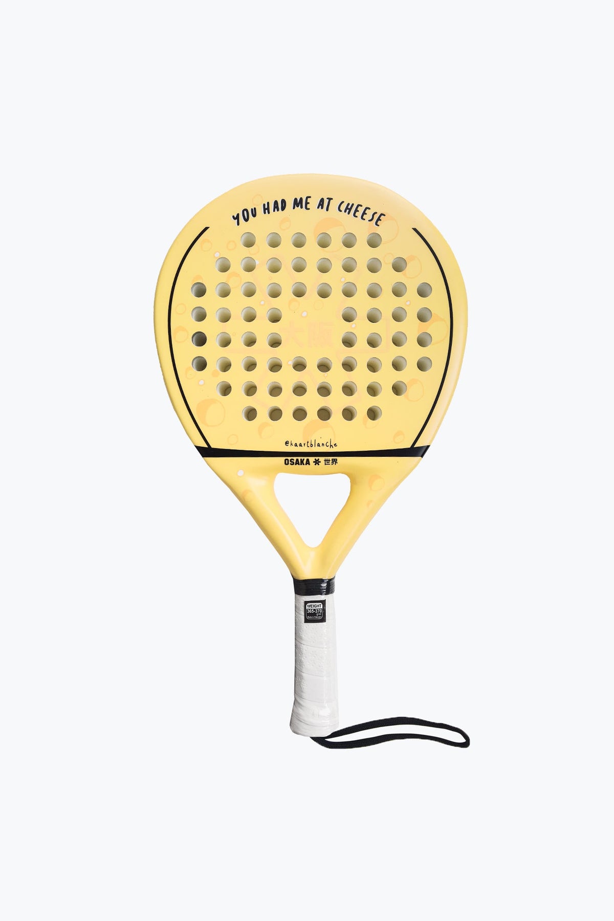 Raquette de padel Osaka x Kaart Blanche Cheese – jaune