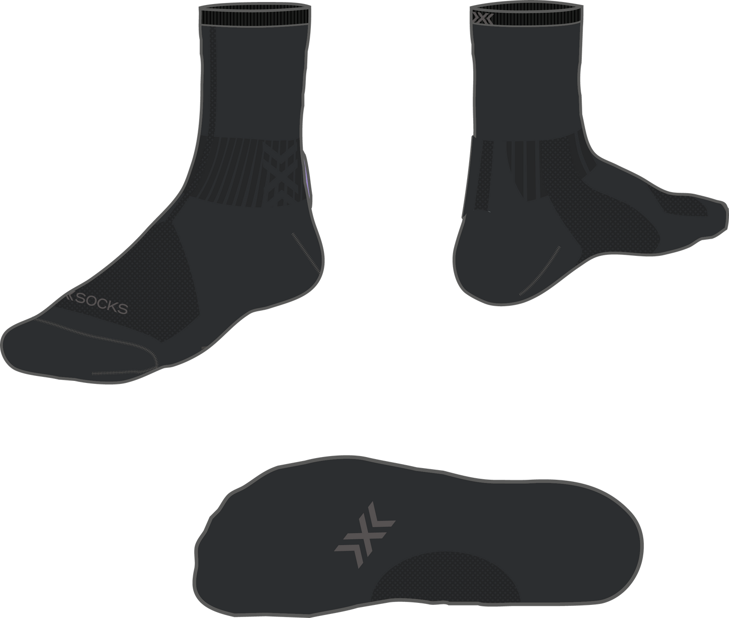 Run Discover Crew black/charcoal