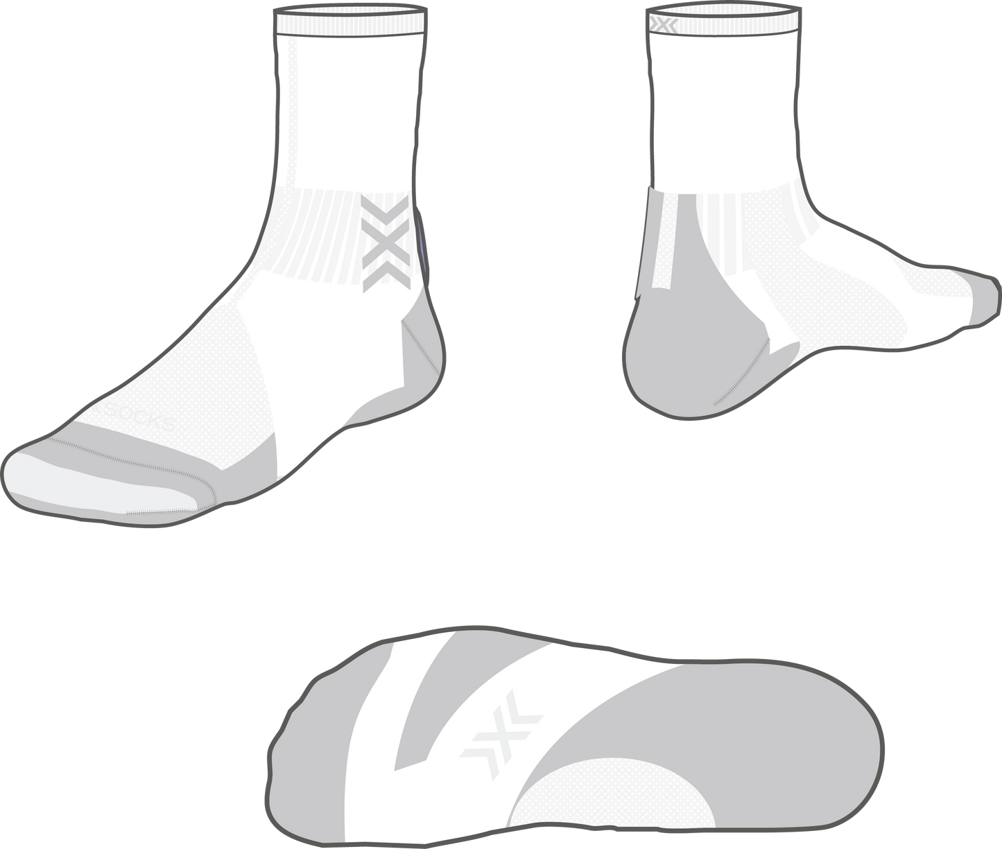 Run Discover Crew artic-white/pearl-grey