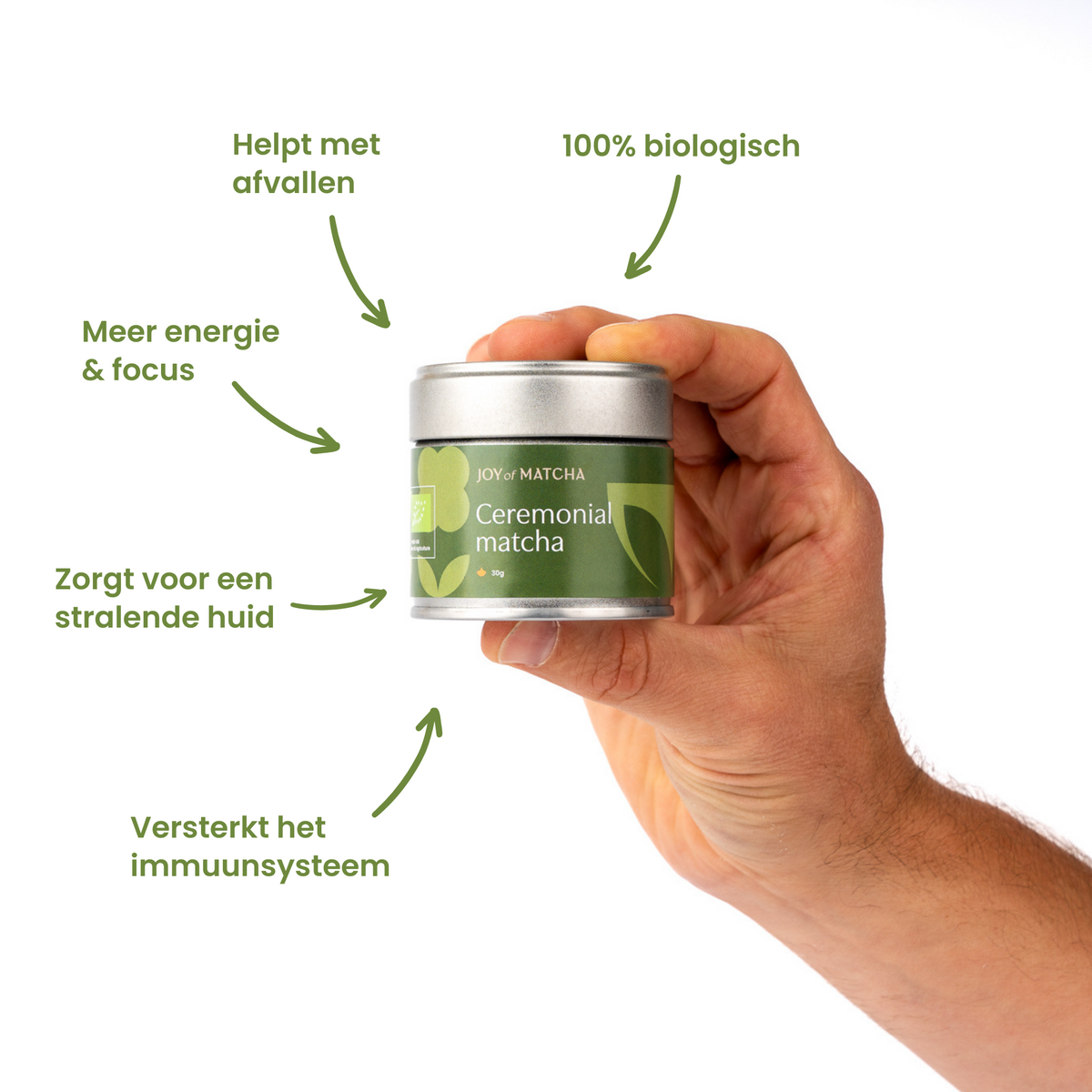 Joy of Matcha Ceremonial Matcha Bio – thé matcha cérémonial – vue 2