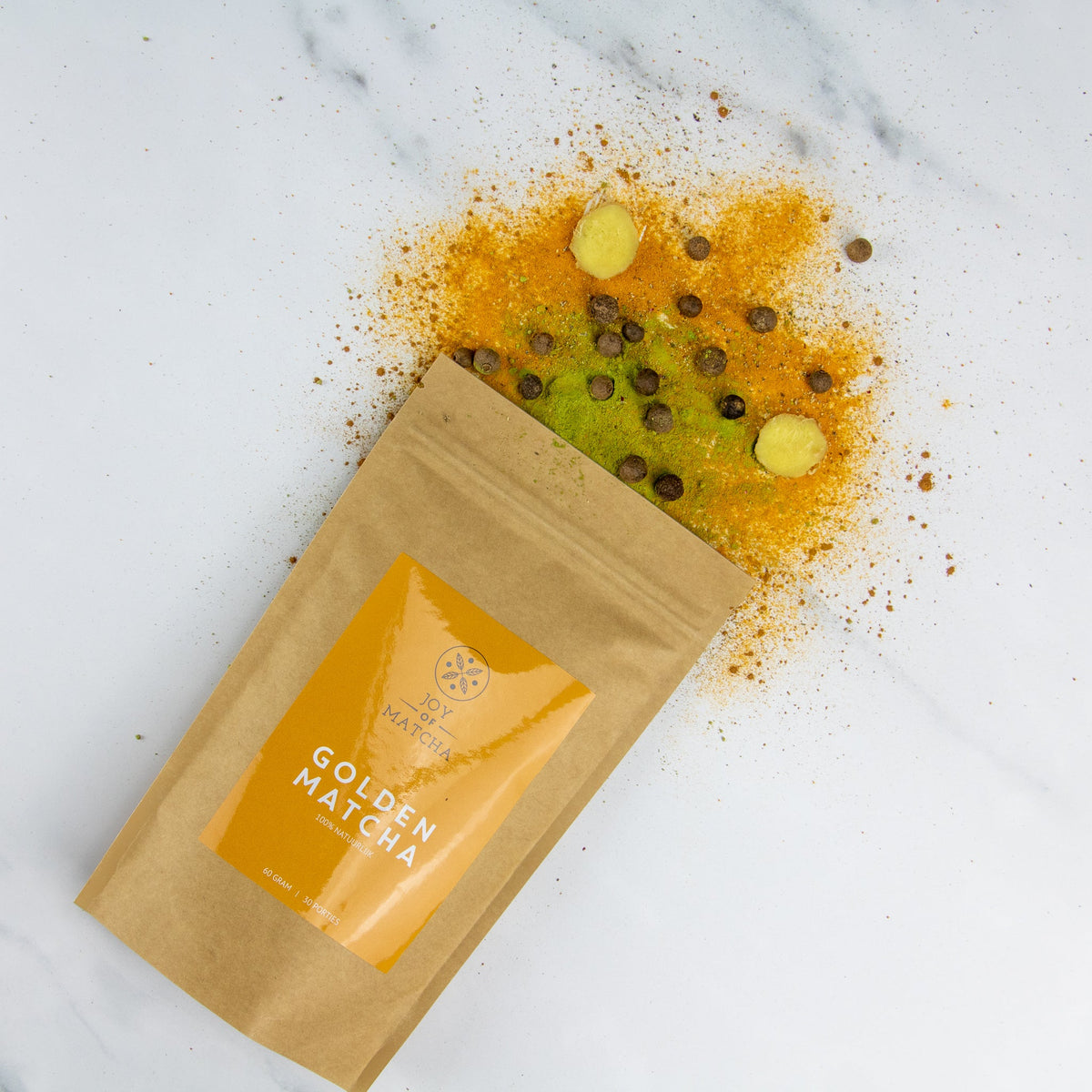 Joy of Matcha Golden Matcha – matcha au curcuma – vue 3