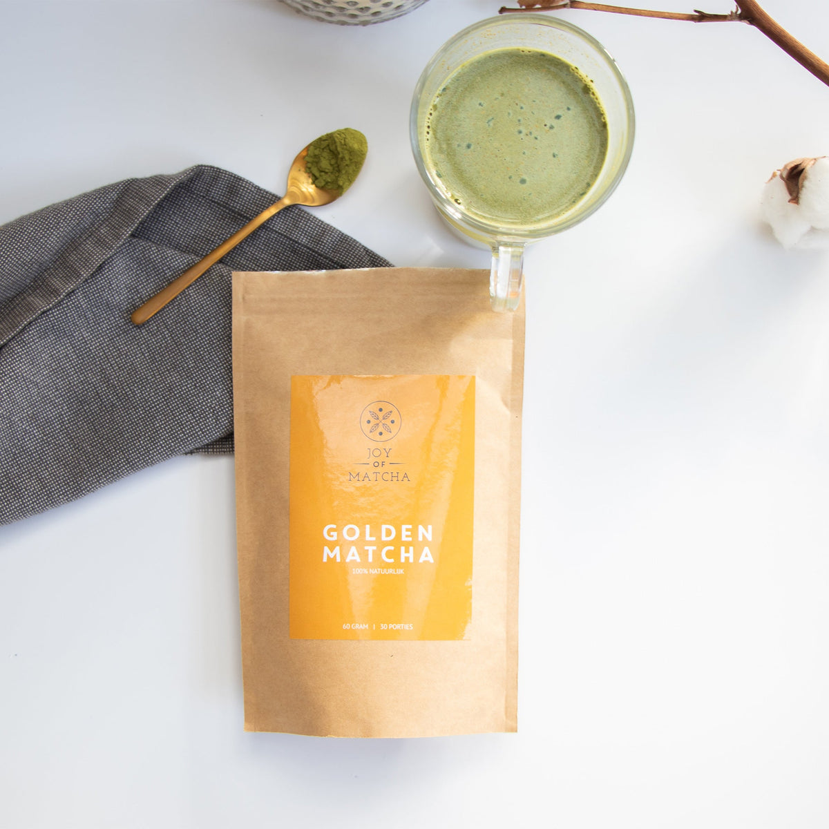 Joy of Matcha Golden Matcha – matcha au curcuma – vue 2