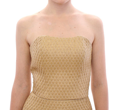 Andrea Incontri Beige Silk Cami Tank Top