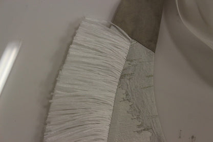 Arzu Kaprol White Lashes Open Back Vest Jacket