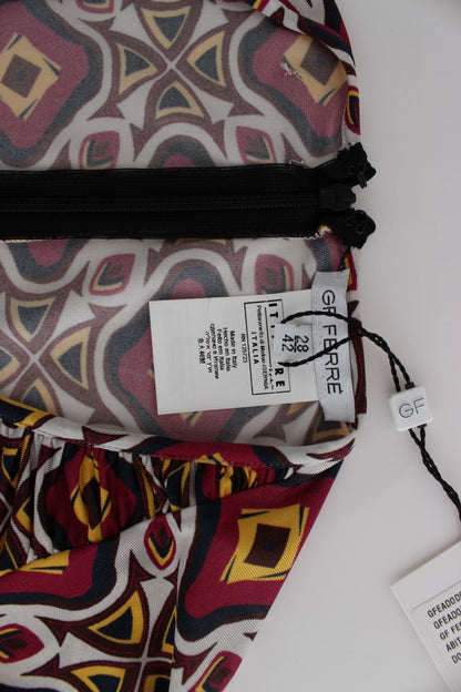 GF Ferre Multicolor Longsleeved Viscose Shift Dress