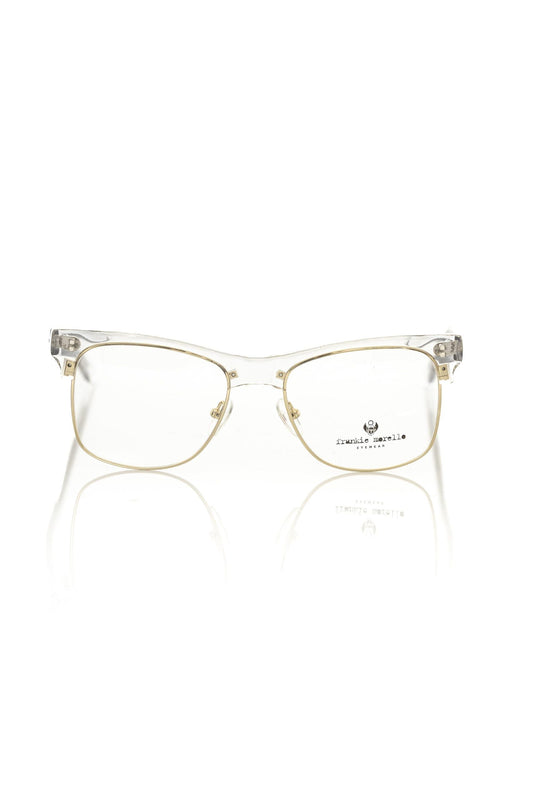 Frankie Morello Gold Metallic Fiber Men Frame