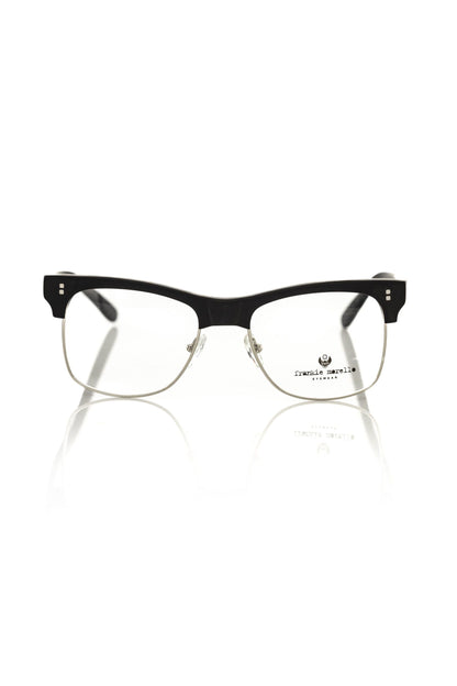 Frankie Morello Black Metallic Men's Eyeglass Frame