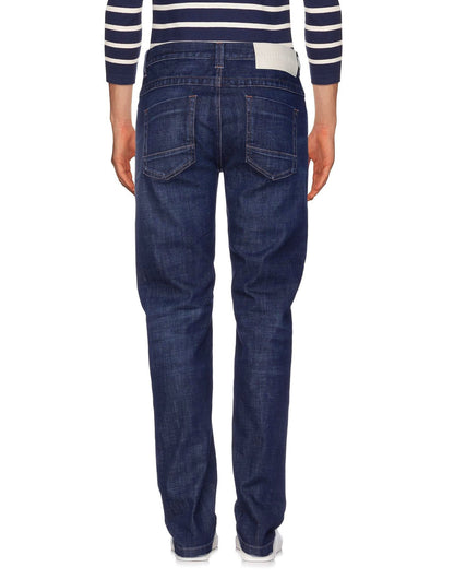 Bikkembergs Dark Blue Cotton Men Jeans