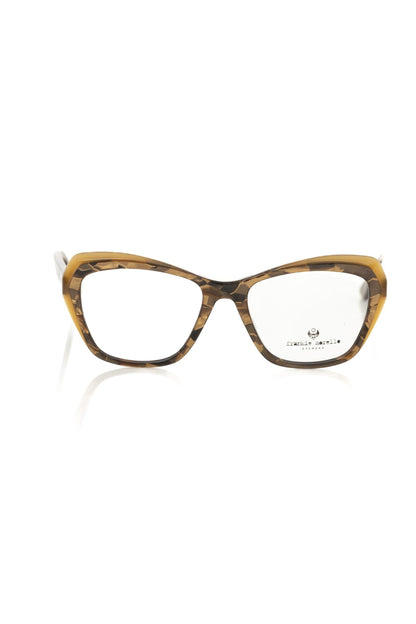 Frankie Morello Beige Acetate Women Eyeglass Frame