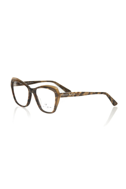 Frankie Morello Beige Acetate Women Eyeglass Frame