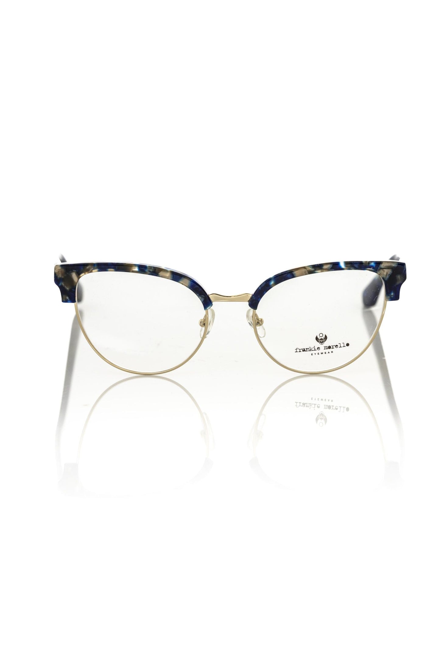 Frankie Morello Blue Metallic Women's Eyeglass Frame