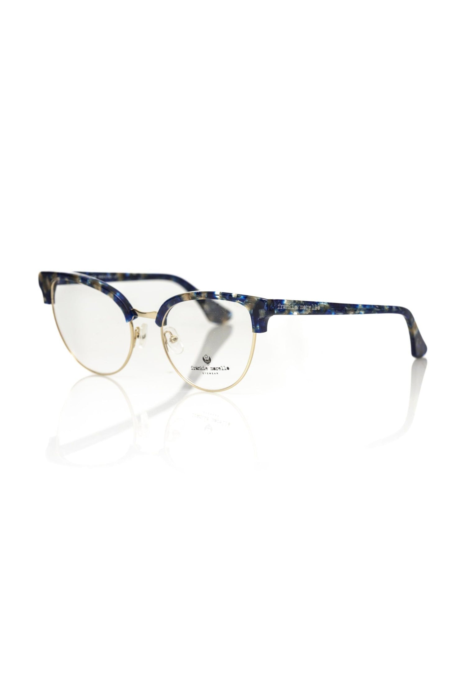 Frankie Morello Blue Metallic Women's Eyeglass Frame