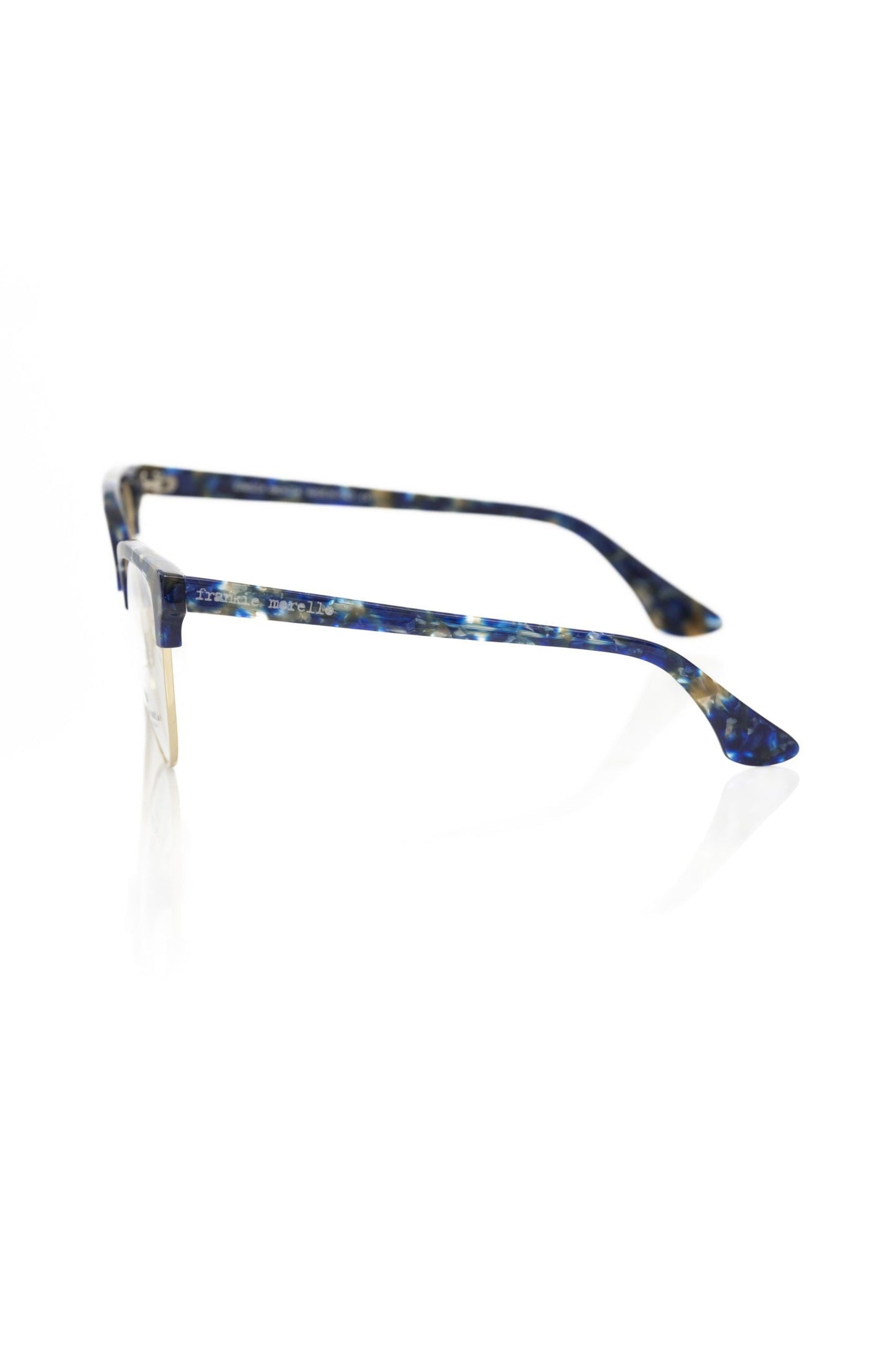 Frankie Morello Blue Metallic Women's Eyeglass Frame