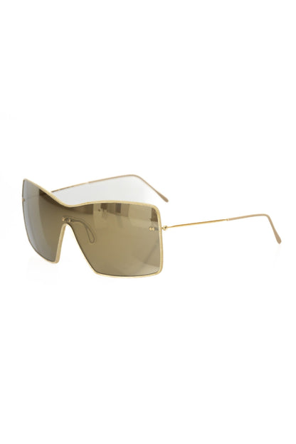 Frankie Morello Gold Metallic Fiber Women's Sunglass