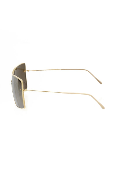 Frankie Morello Gold Metallic Fiber Women's Sunglass