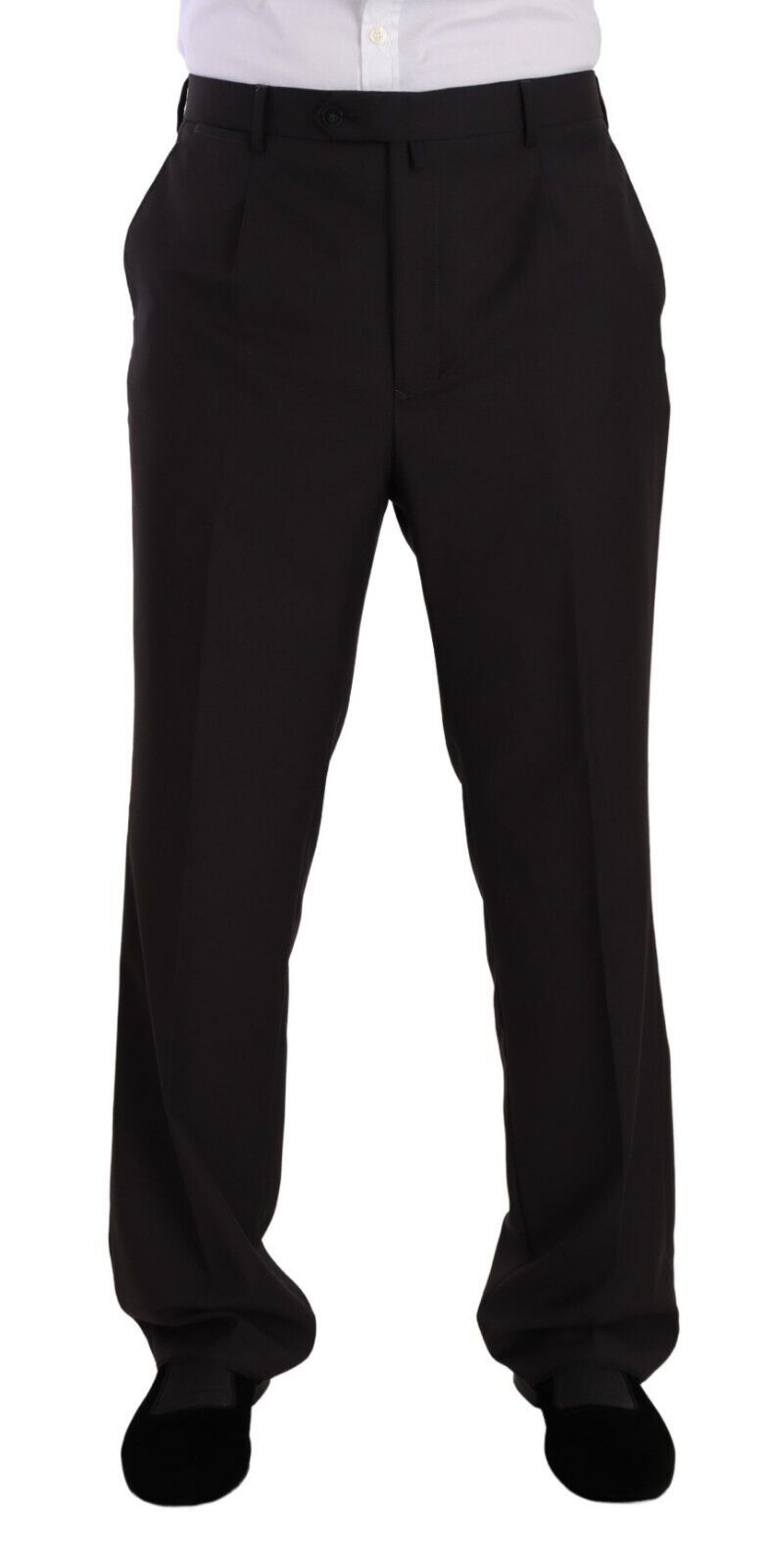 Domenico Tagliente Gray Polyester Single Breasted Formal Suit