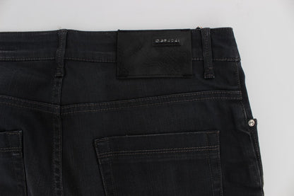 Acht Gray Cotton Stretch Slim Fit Jeans