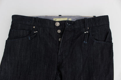 Acht Blue Cotton Regular Straight Fit Jeans