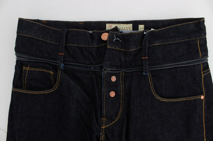 Acht Blue Cotton Regular Straight Fit Jeans