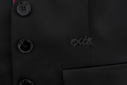 Exte Black Pink Two Piece Suit Skirt & Blazer