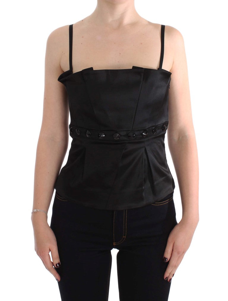 Exte Black Tank Party Evening Top Blouse