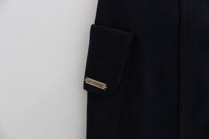 GF Ferre Blue Cotton Denim Mini Skirt