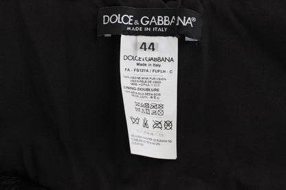 Dolce & Gabbana Black Mink Fur Shoulder Collar Scarf