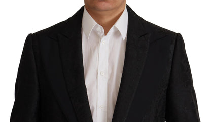 Dolce & Gabbana Black Polyester Formal 2 Piece MARTINI Suit