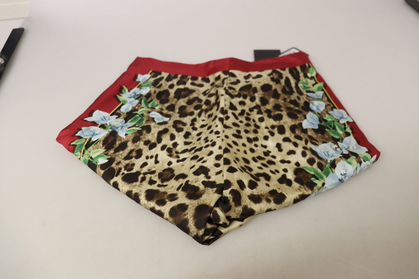 Dolce & Gabbana Multicolor Leopard Flora Printed Mid Waist Trouser Pants