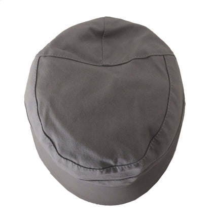 Dolce & Gabbana Gray Newsboy Cap Men Capello Cotton Hat