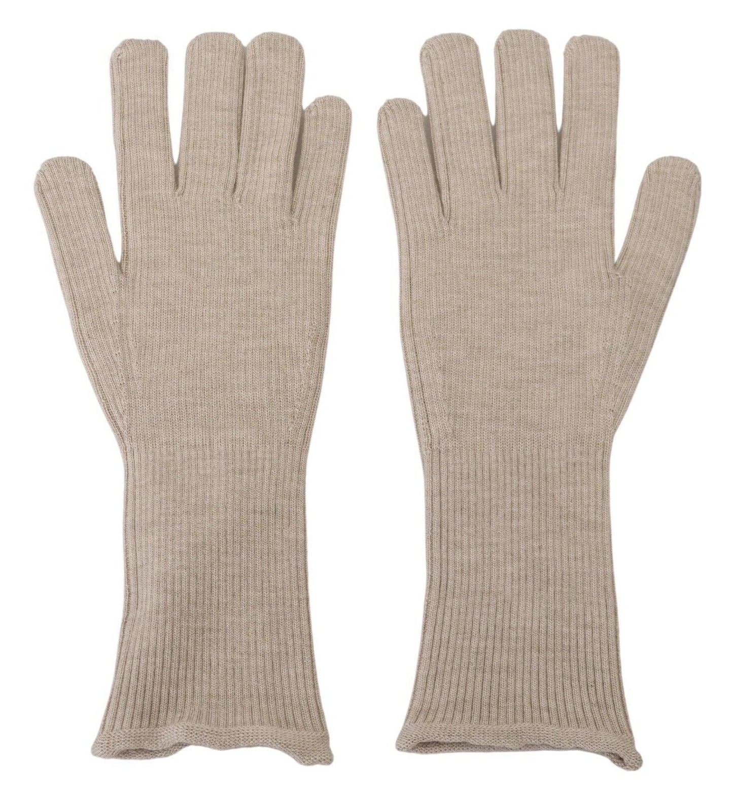 Dolce & Gabbana Ivory Cashmere Silk Hands Mitten Mens Gloves