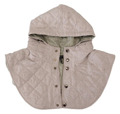 Dolce & Gabbana White Quilted Whole Head Wrap One Size Nylon Hat