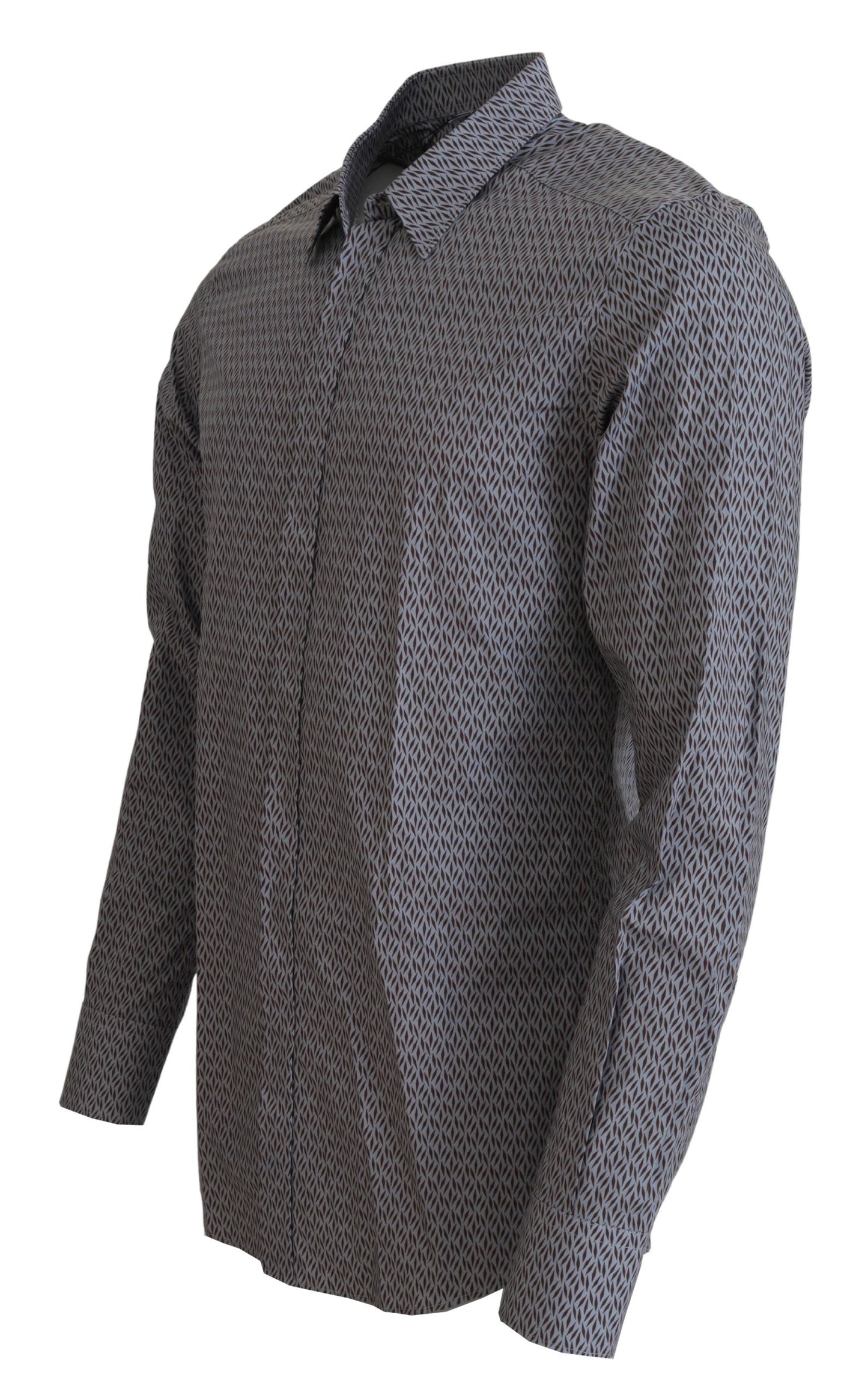 Dolce & Gabbana Gray Brown GOLD Slim Fit Dress Formal Shirt