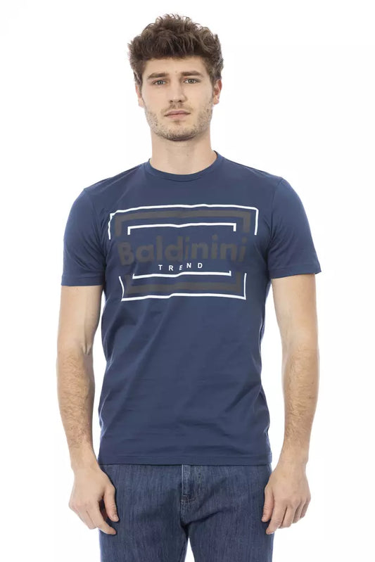 Baldinini Trend Blue Cotton Men's T-Shirt