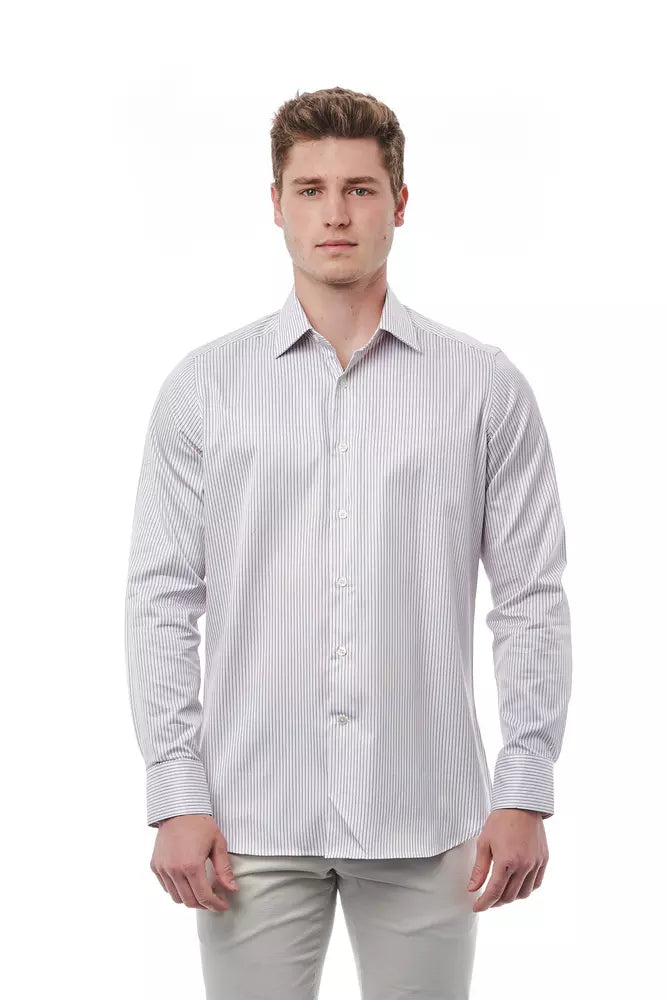 Bagutta White Cotton Men's Shirt