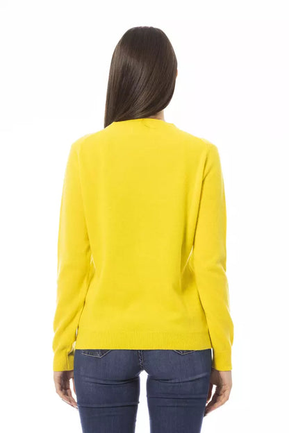 Baldinini Trend Yellow Cashmere Women Sweater