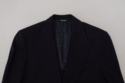 Dolce & Gabbana Blue Wool Formal Taormina Blazer