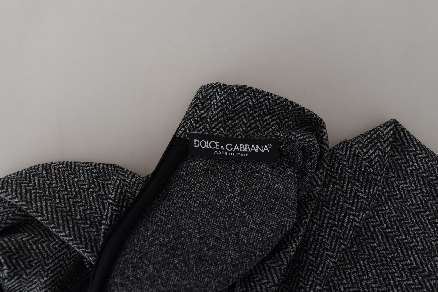 Dolce & Gabbana Dark Gray Nylon Turtleneck Pullover Sweater