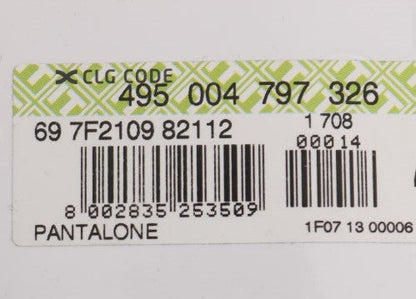 GF Ferre Black Cotton Stretch Chinos Pants