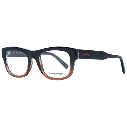 Ermenegildo Zegna Brown Men Glasses Frame